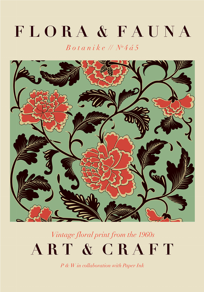 Flora Vs Art No 5 Plakat – Naturlig Skønhed til Dit Hjem