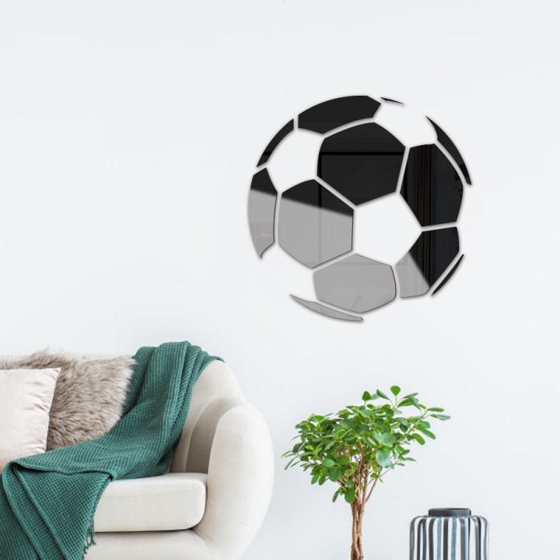 Fodbold Spejl - 3D Akryl Vægklistermærker til Fans