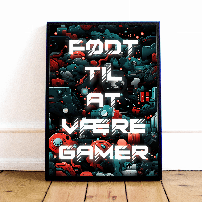 Inspirerende Gamer Plakat - Uundgåelig Gaming Dekoration