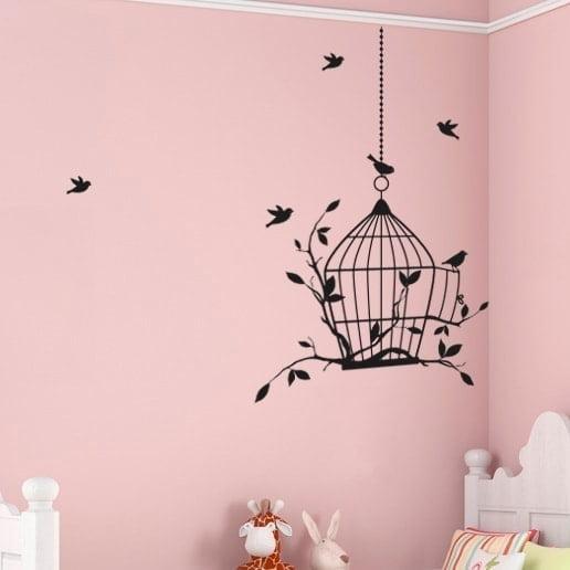 Fuglebur Vægdekoration – Unik Wallsticker Tilbud!