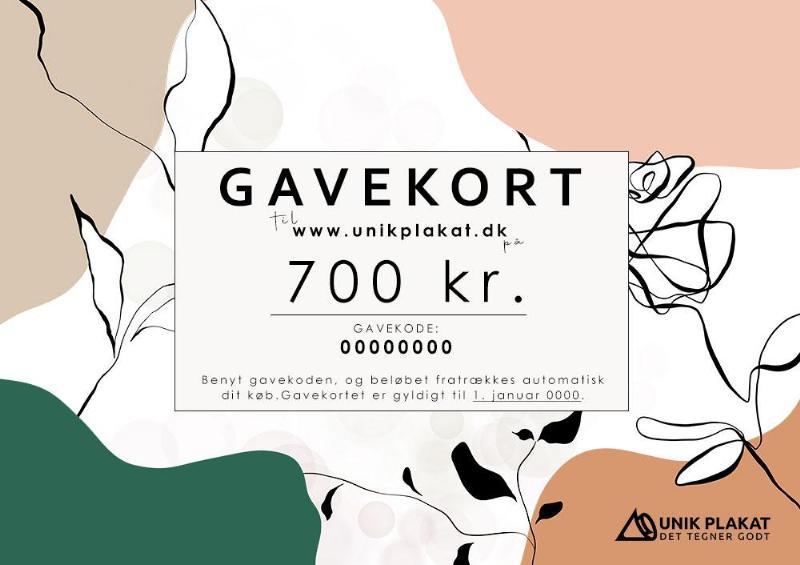 Gavekort på 700 kr til unikke kunstværker – Print selv!
