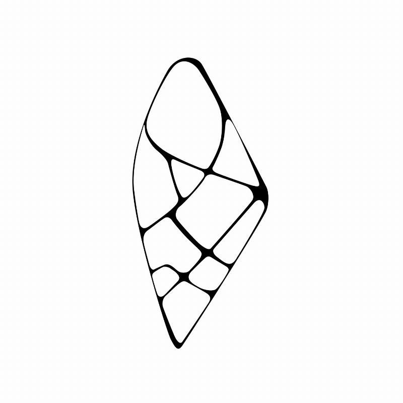 Mads Hindhede: Gem Nr. 43 – Unik Sort-Hvid Vægkunst