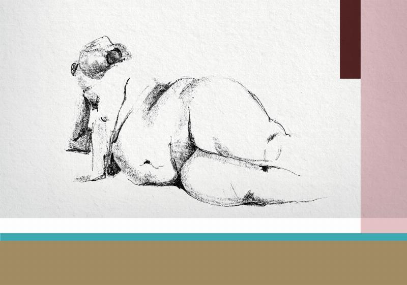 Unik Kunst: Pige Liggene af Ti Dale til Dit Hjem