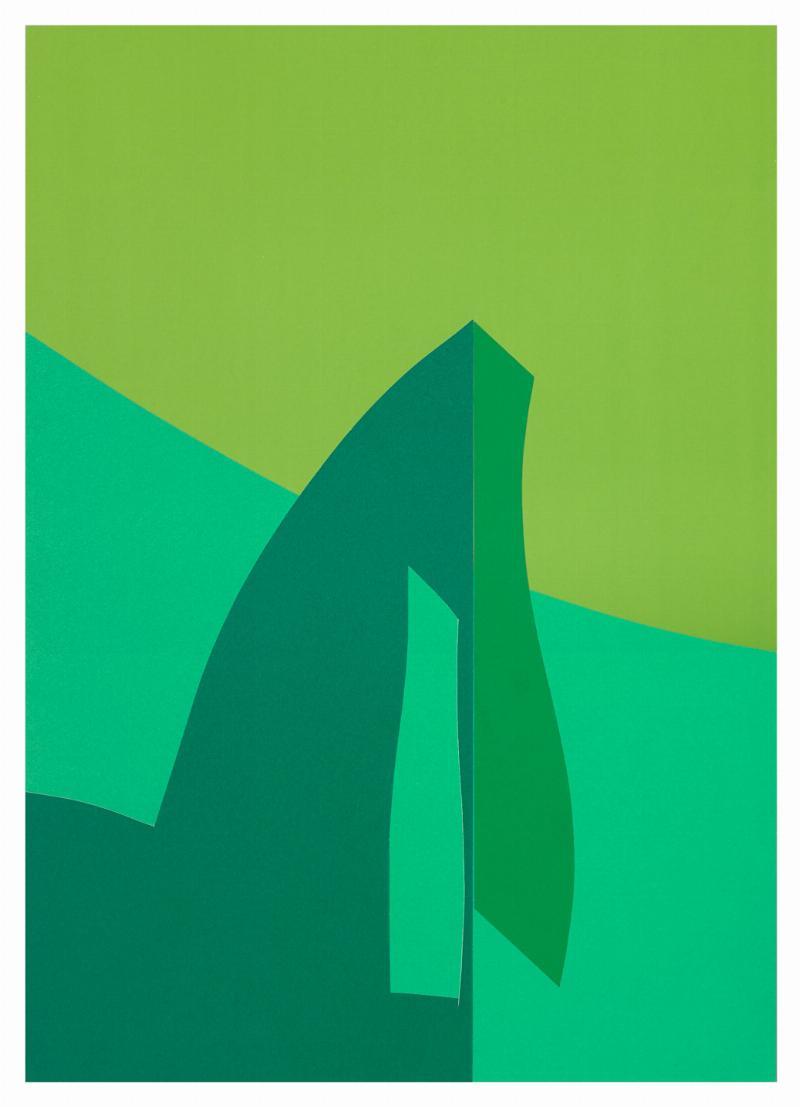 Grøn 1 – Unik Papirkunst til Dit Hjem fra PaperArt