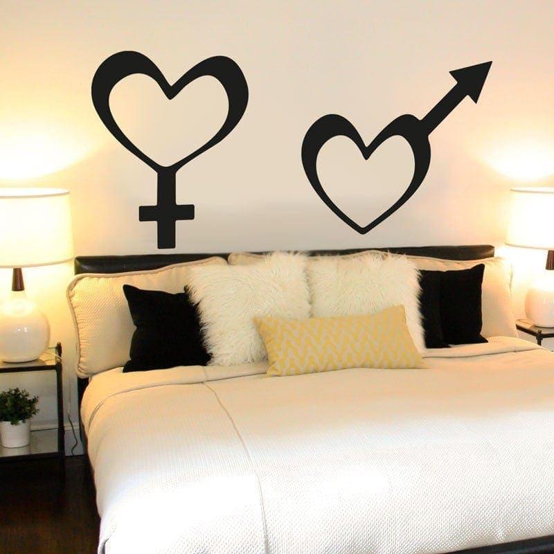 Han & Hun Symbol – Elegant Vægdekoration til Dit Hjem