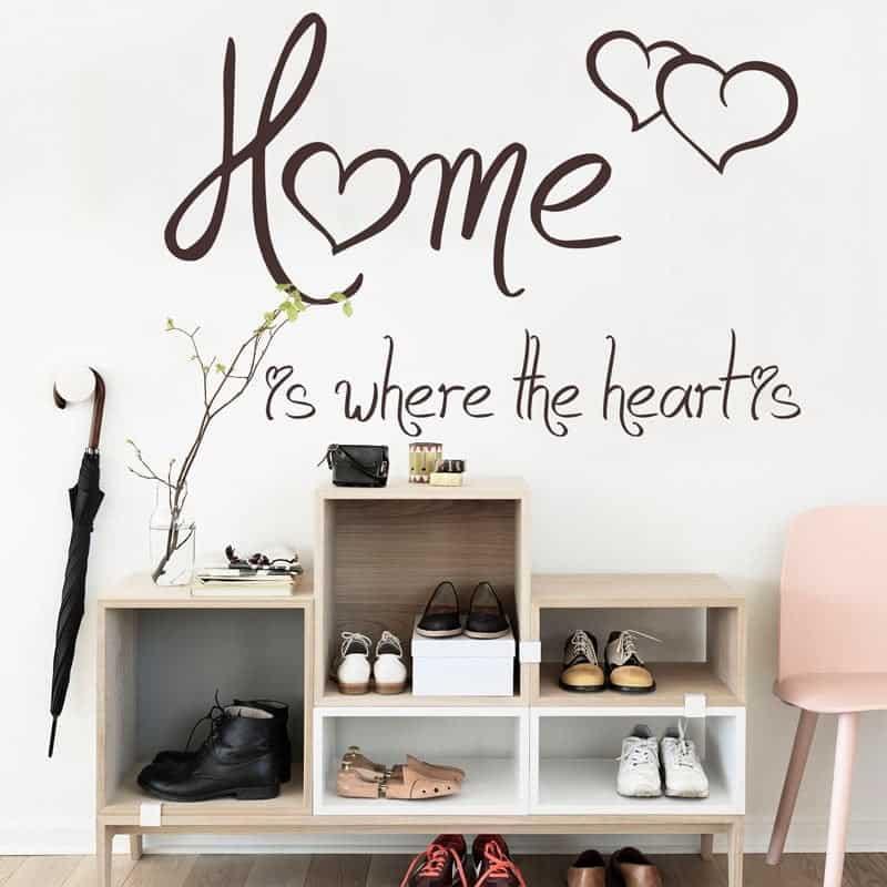 Vægklistermærke "Home Is" – Giv Dit Hjem Karakter!