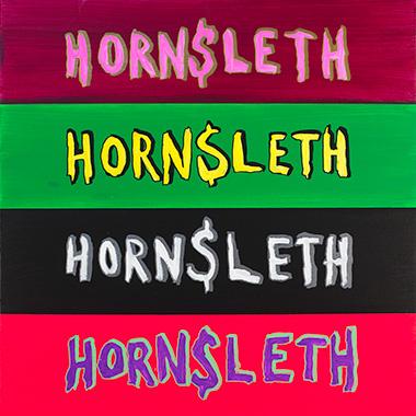Unik Vægkunst af Hornsleth – Fire Logoer Nr. 3