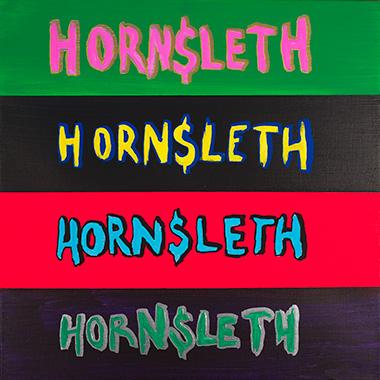 Fire Logos Nr. 5 af Hornsleth – Unik Vægkunst til Dit Hjem