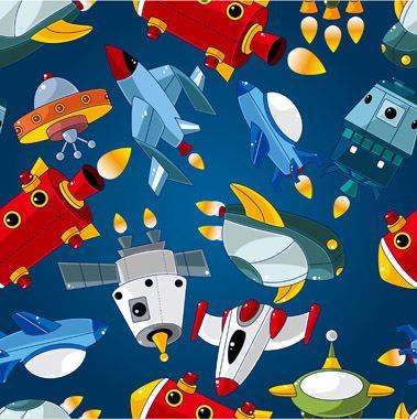 Rumskib Vægkunst fra Illux Kids – Fantastisk Børnedekor!