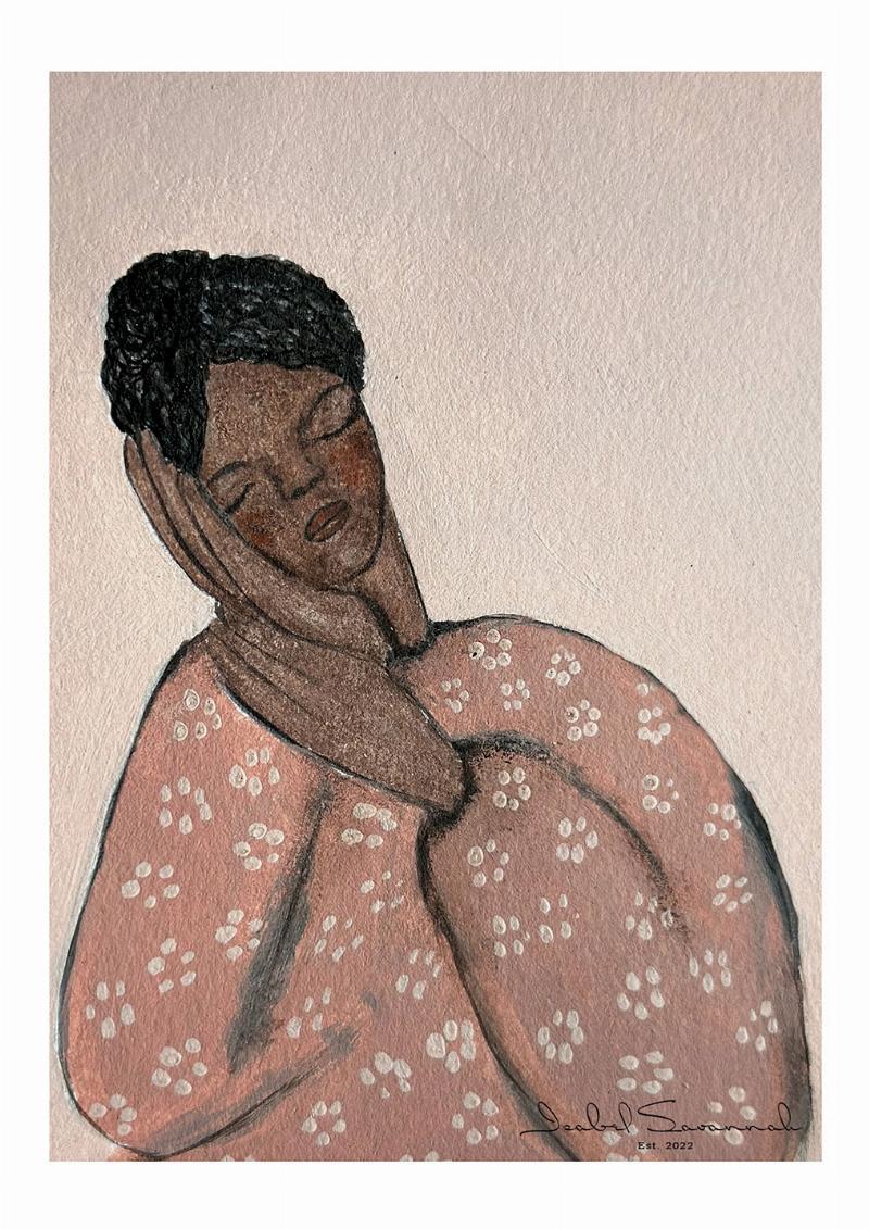 Unik vægkunst "Just A Little Nap" til dit hjem