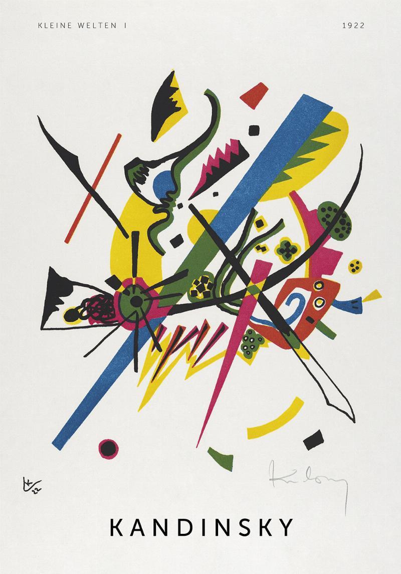 Unik Abstrakt Vægkunst – Kleine Welten Plakat til Dit Hjem