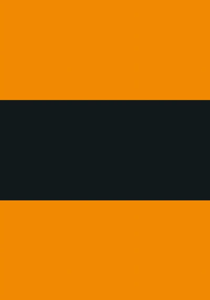 Lakridskonfekt Vægkunst i Orange og Sort – Unik Indretning