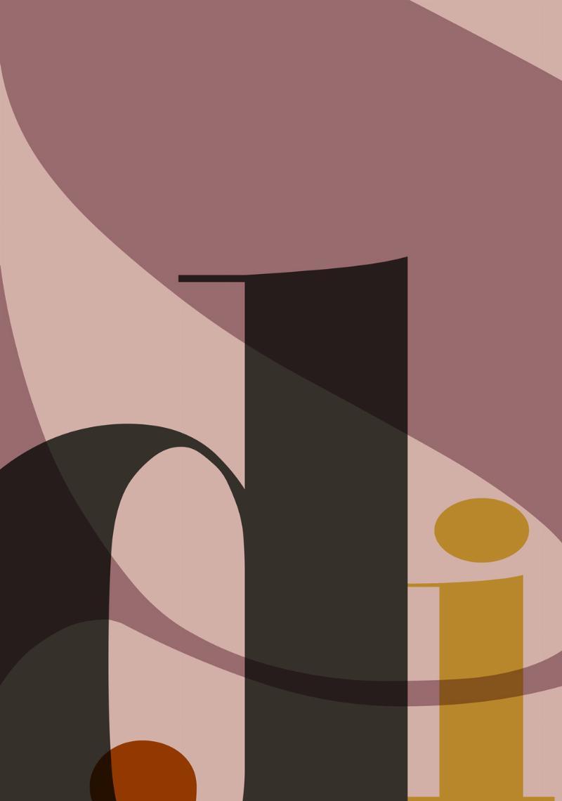 Unik Vægkunst: Brev 1 fra Ti Dale - Grafisk Elegance