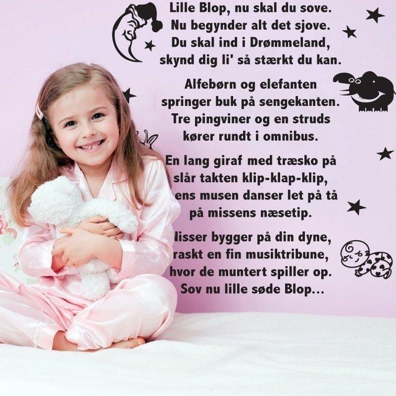 Personlig Væglampe til Børneværelset – Lille Blop!