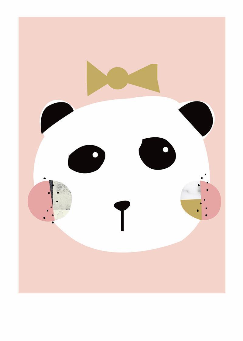 Panda Pige Plakat – Magisk Værelsesdekoration til Børn!