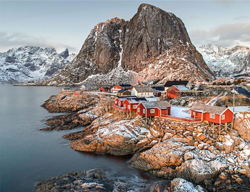 Lofoten Landsby – Unik Fotokunst til Dit Hjem
