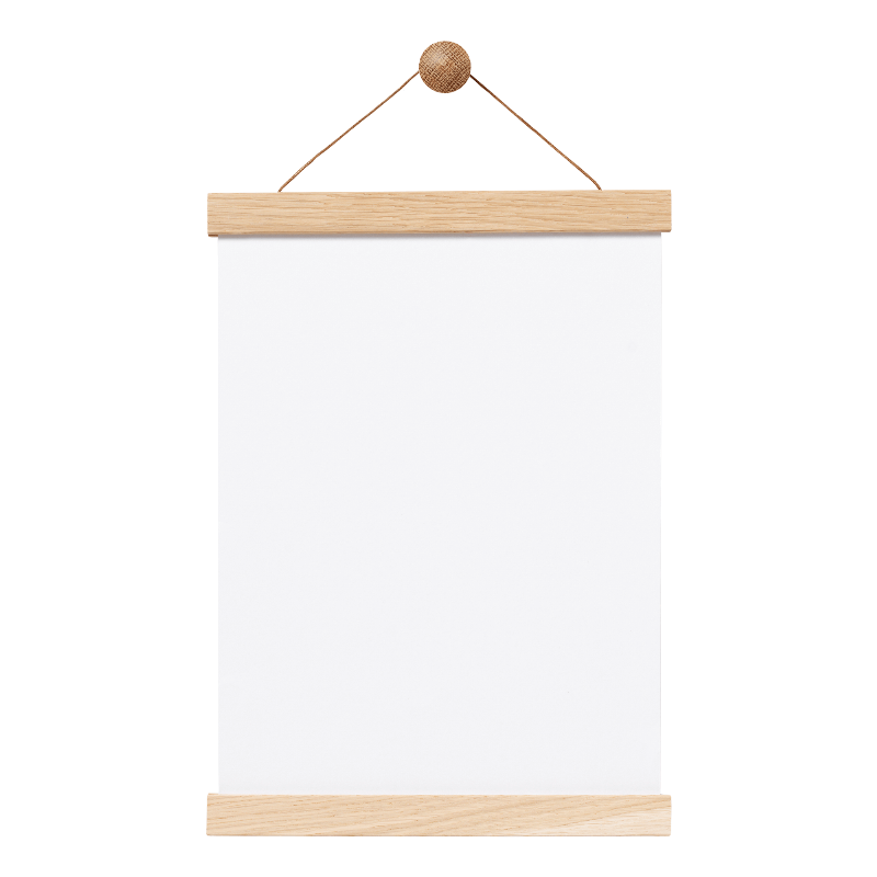 Elegant Magnetrammeskinne i Egetræ – 22 cm fra NAGA