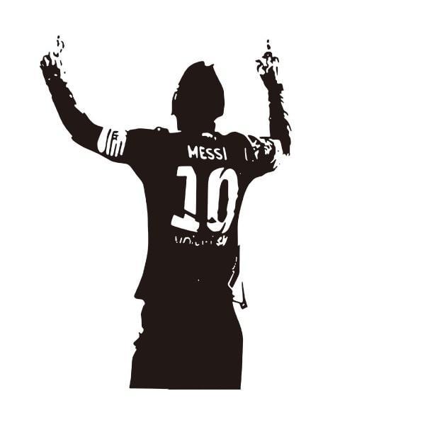 Messi Fodbold Vægklistermærke til Drengeværelse - Inspirerende Dekoration
