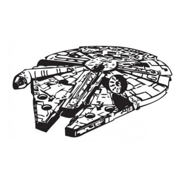Tusindårsfalken vægklistermærke – Star Wars dekoration