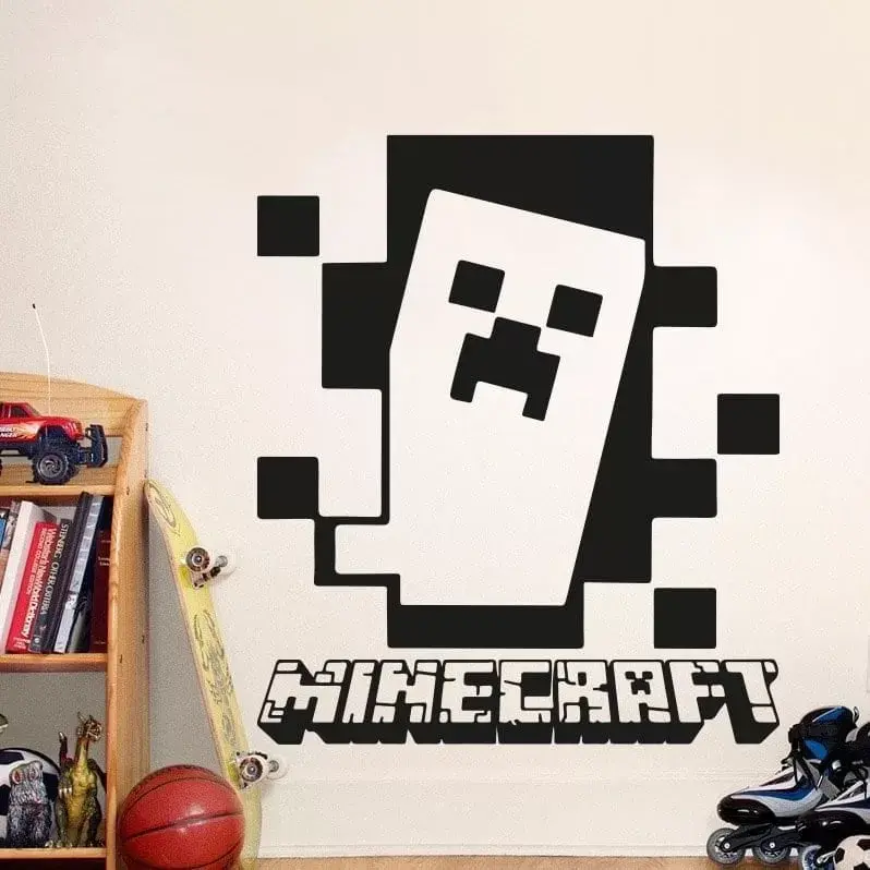 Minecraft Creeper Væggesticker - Perfekt til Børneværelset!