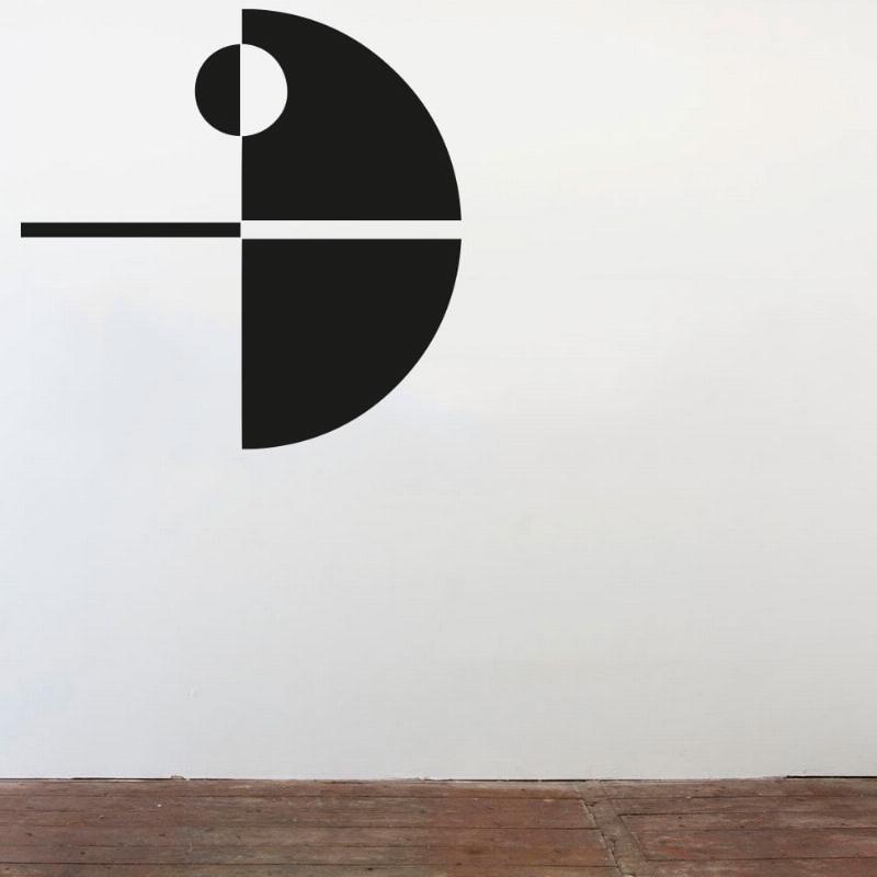 Minimalistisk Dødsstjerne Wallsticker til Børneværelset