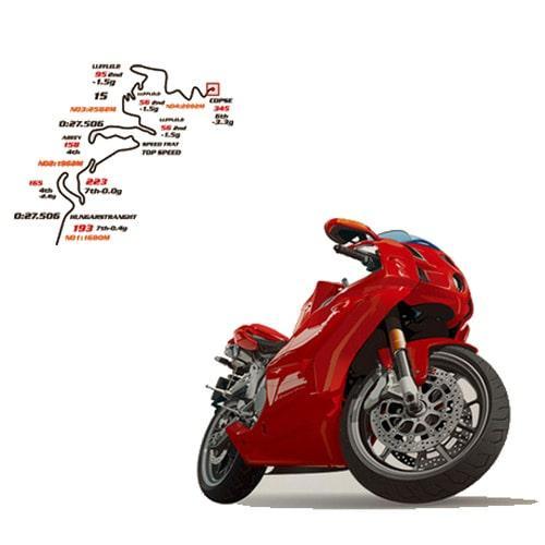 Racer Motorcykel Væggklistermærke – Energisk Dekor 70x50cm