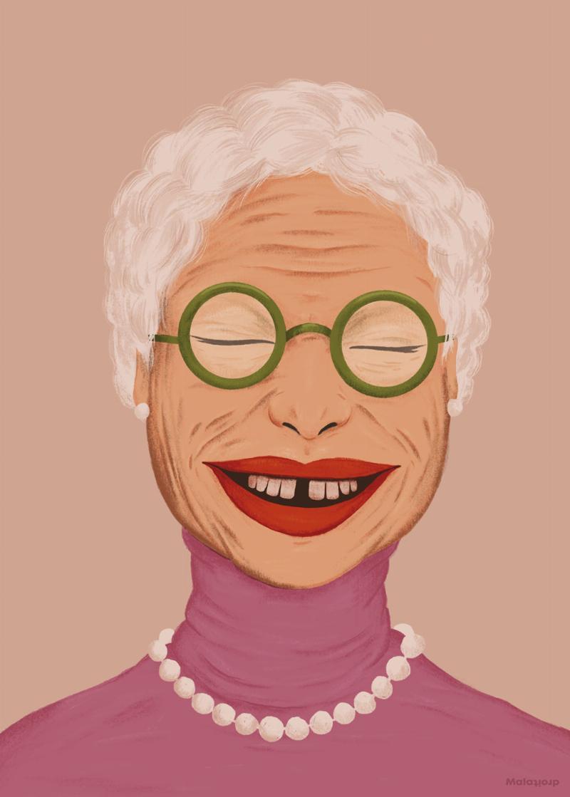 Rosa Pink Kunstværk – Maladroit Nærsynet Brille til Dit Hjem