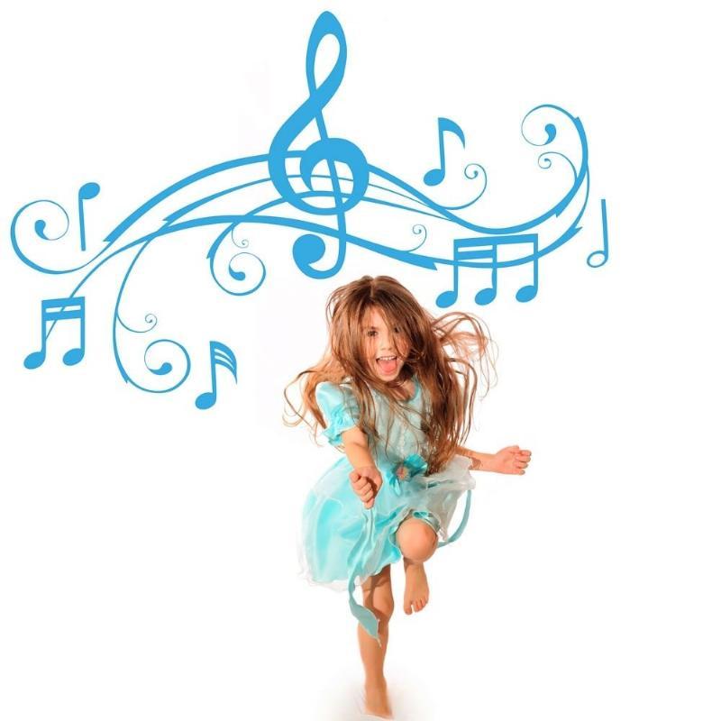 Musiknoder Vægklistermærke – Udsmykning til Musikelskere!
