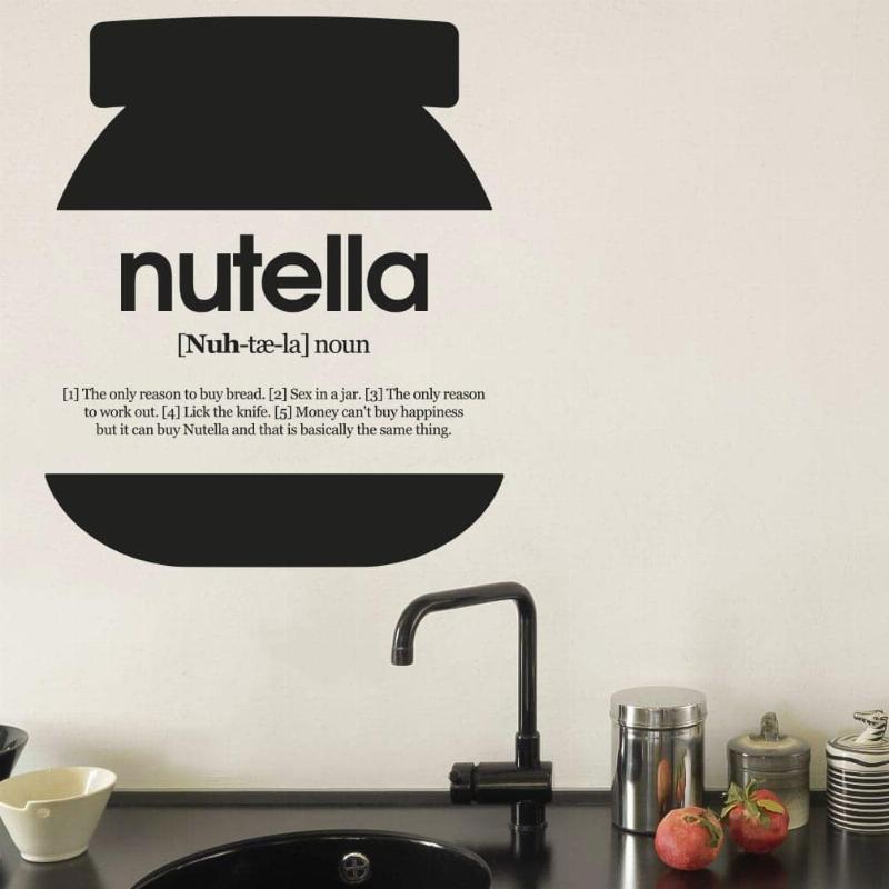 Nutella Vægdekoration – Sjove Citater til Køkkenet!