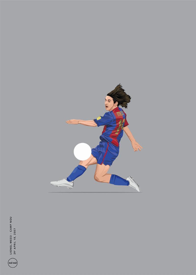 Lionel Messi Vægkunst – Unik Kunst til Fodboldentusiaster