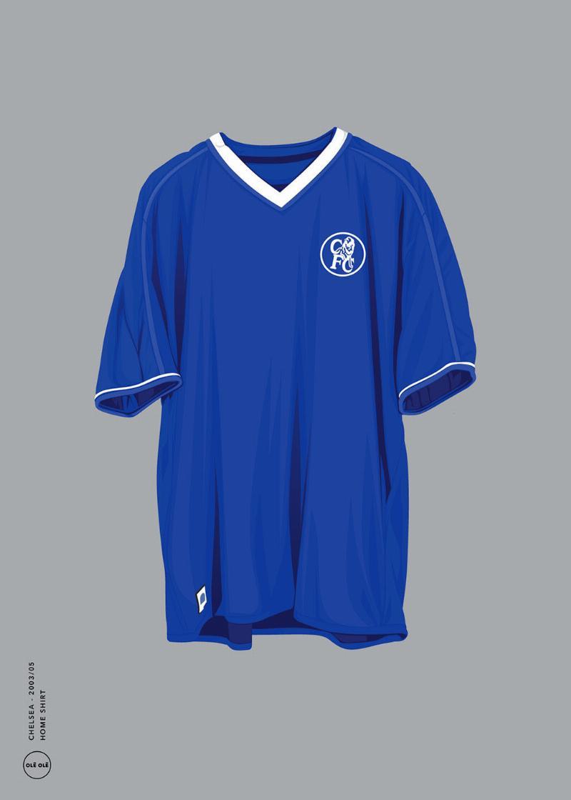 Chelsea Hjemme Trøje 2003/05 – Fodboldkunst til Dit Rum