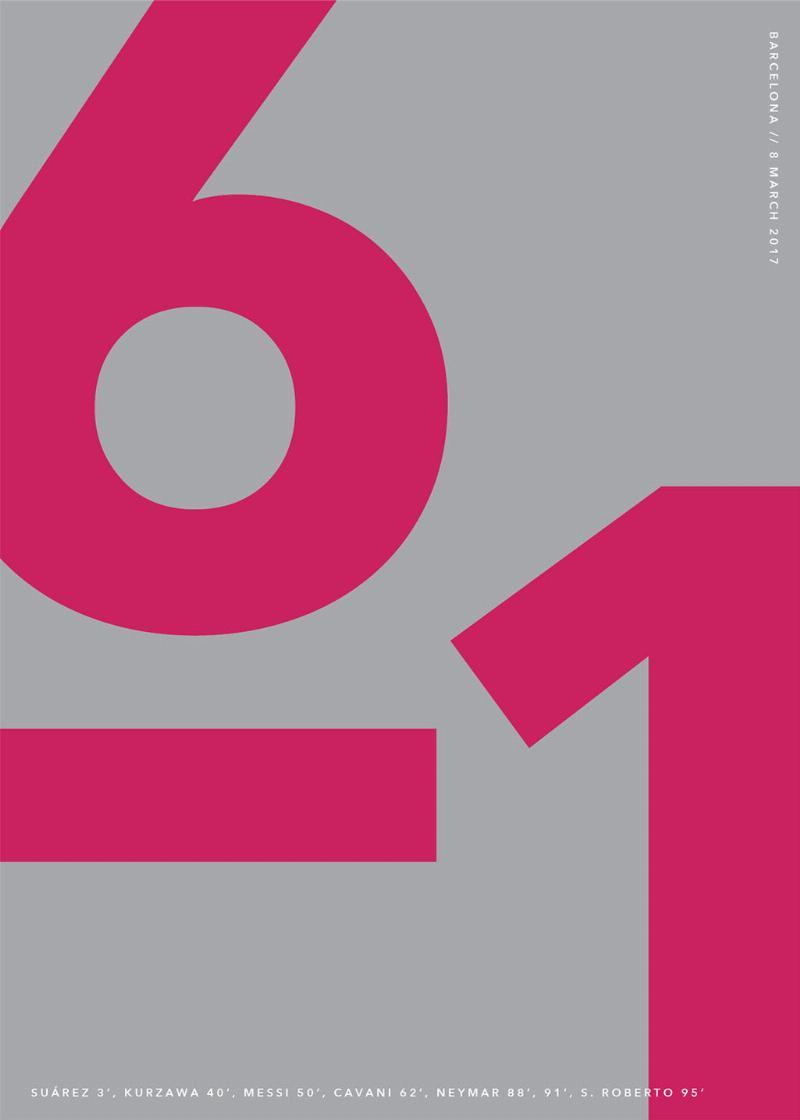 Eksklusiv vægkunst: "Barcelona 6 1 8 Marts 2017" af Olé Olé