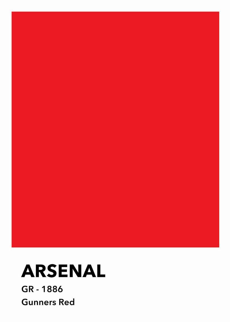 Arsenal Gunners Rød Vægkunst – Vis din fodboldstolthed!