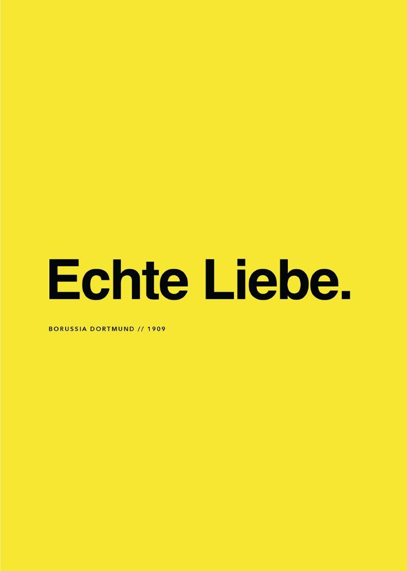 Dortmund Echte Liebe Vægkunst – Fodboldens Skønhed