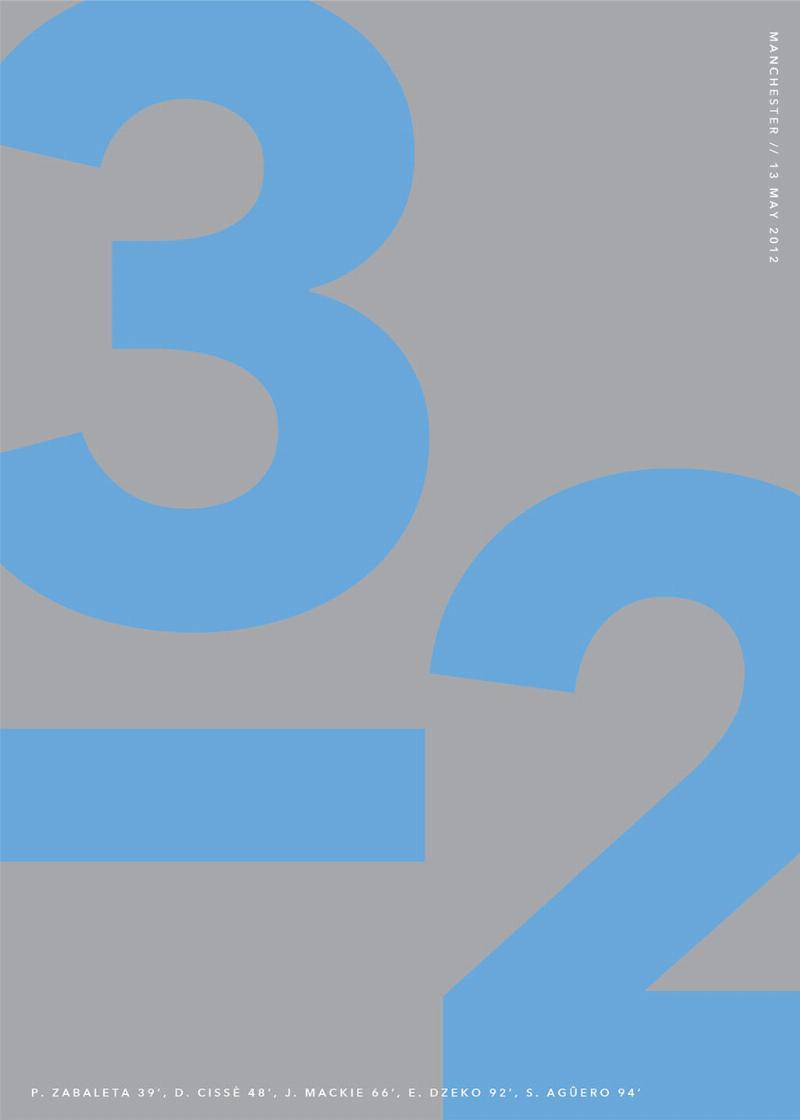 Man City Vægkunst – 3-2 Sejr, 13. maj 2012