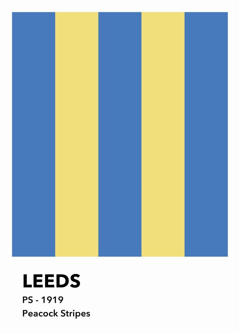 Leeds Påfuglestriber – Unik Vægkunst til Dit Hjem