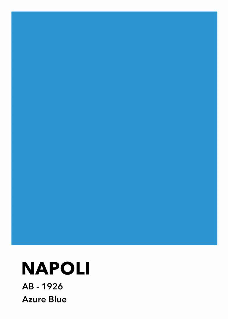 Napoli Azure Blue – Unik vægkunst fra Ol Ol til dit hjem