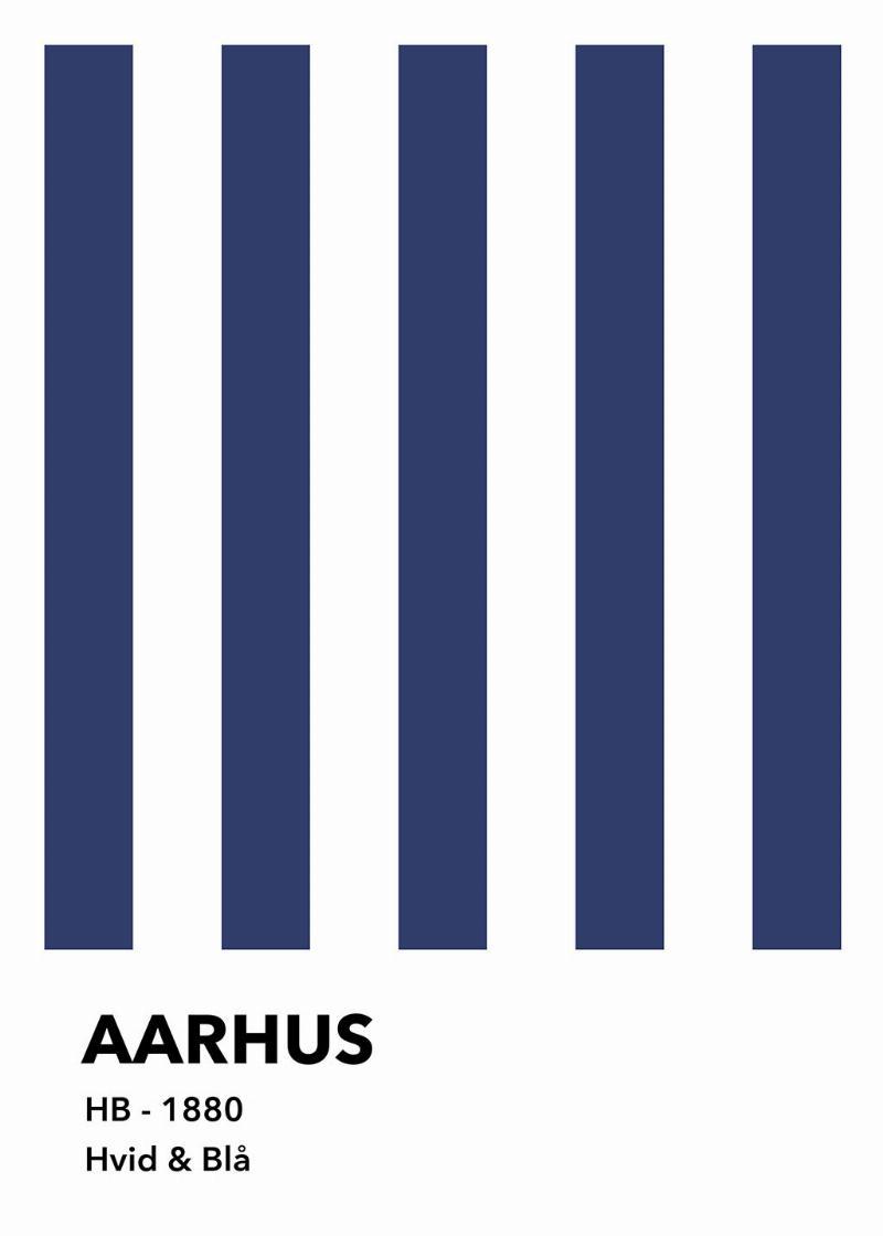 Aarhus – Elegant Vægkunst i Hvid og Blå Nuancer