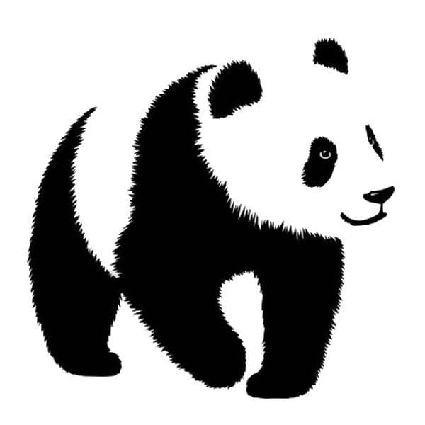 Sød panda vægklistermærke – tilføj charme til dit hjem!