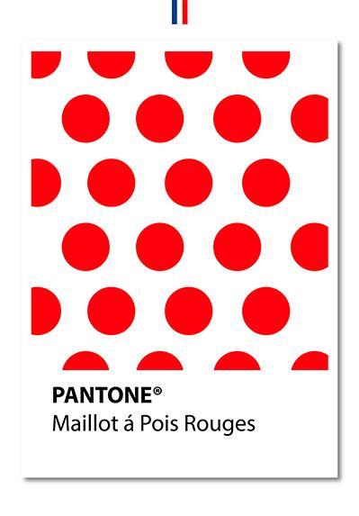 Pantone Maillot Plakat med Røde Pletter – Unik Vægkunst
