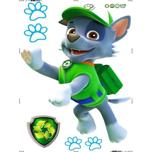Paw Patrol vægklistermærke – Rocky på tilbud! 90x60 cm