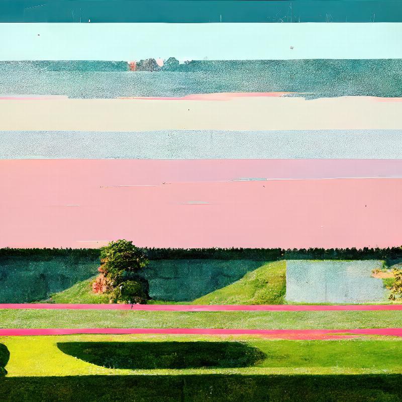 Lyserød Sommer 3 – Unikt Kunsttryk til Væggen på Udsalg!