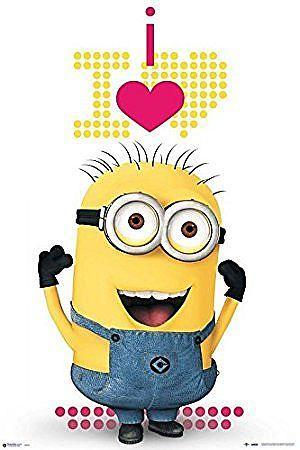 Minions Hjerte Plakat – Fantastisk Tilbud 61x91,5 cm
