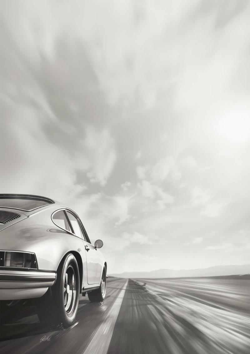 Porsche Vers 04 – Unik Kunst til Dit Hjem