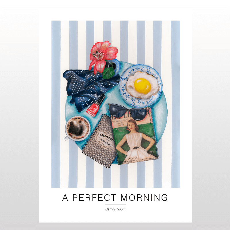 Kunstplakat "En Perfekt Morgen" - Unik Vægkunst 50x70 cm