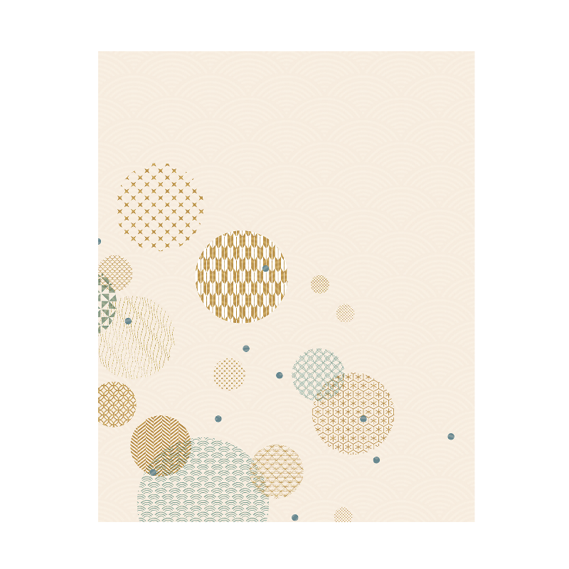 Elegant Japansk Abstrakt Vægkunst Plakat - Beige fra NAGA