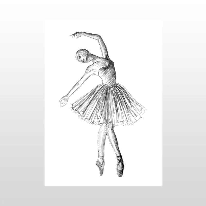 Ballet Plakat A4 – Elegant Vægkunst til Dit Hjem