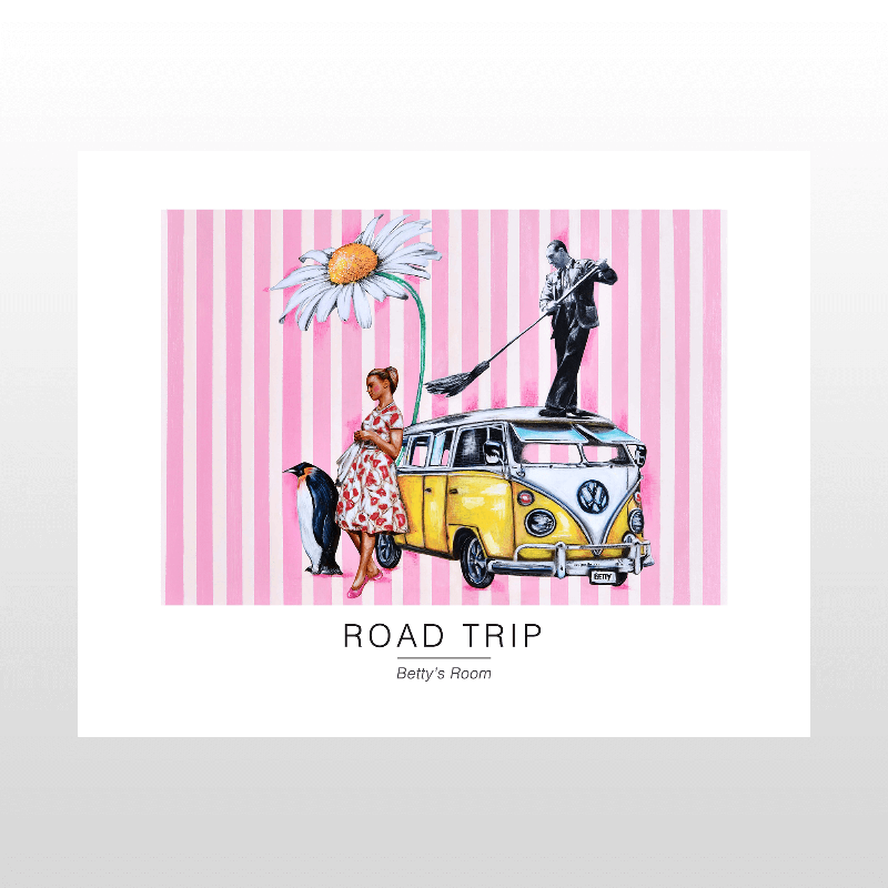 Kunstplakat "Road Trip" – Eventyrlig Vægdekoration til Hjemmet