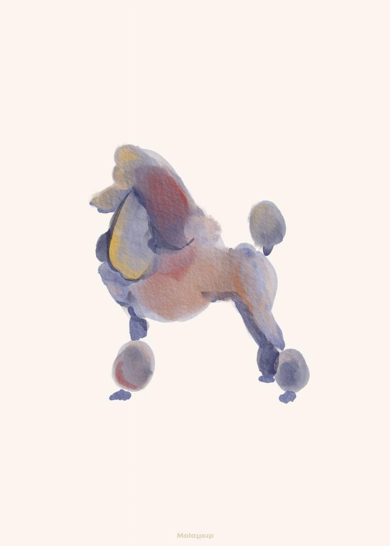 Unik Puddelhund Figurine fra Maladroit – Kunst til Hjemmet