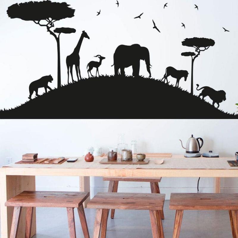 Safari Vægklistermærke – Eventyr til dit hjem!